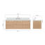   Ensemble de meuble-lavabo mural ovale simple 61 po avec comptoir en quartz blanc de 1,5 po Ensembles-1482954210-1482954221