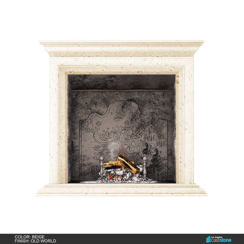 Glasgow Fireplace Mantel Surround, Beige Old World