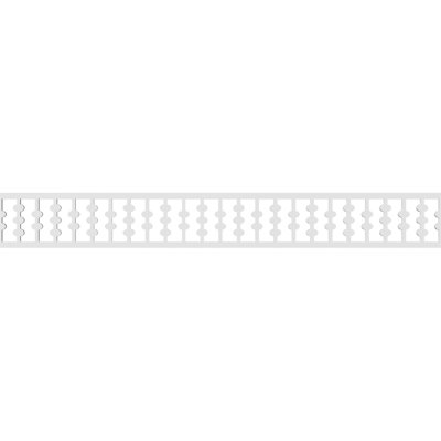Garniture de sol en PVC de qualité architecturale H 6 po x P 5/8 po x L 48 po