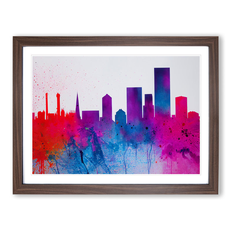 Skyscraper Skyline Vol.1 Abstract - Framed Print