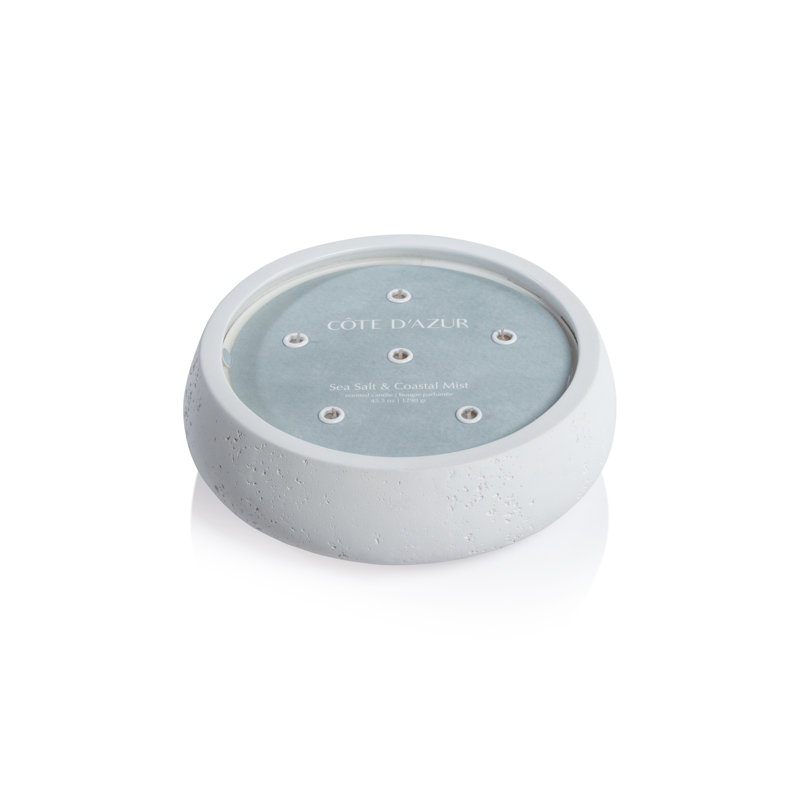 Fresh Scented Tealight Candle with Concrete Holder