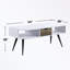 Table basse rectangulaire avec 1 tiroir de rangement