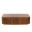Table basse 47 pouces rectangulaire avec texture ondulée unique et beaucoup de rangement-986108962