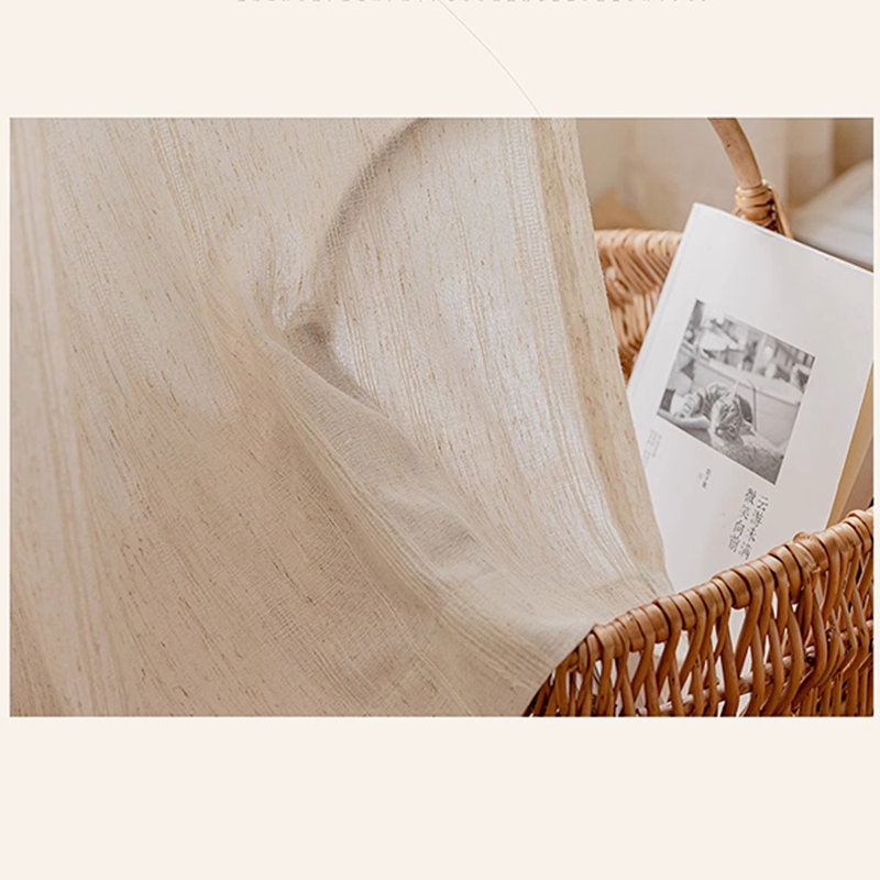 Rideau semi-transparent pour salon 1 panneau de rideau de fenêtre de chambre à coucher, L 98 po x L 106 po