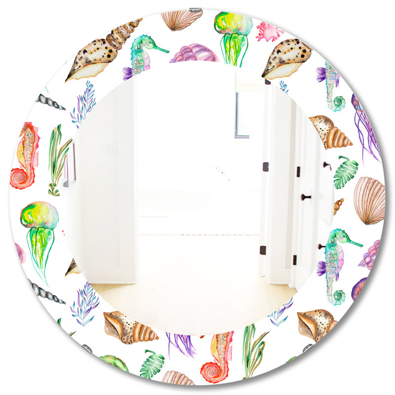 Miroir mural Costal Creatures 14, H 31,5 po x l po