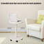 Mobile Rotating Side Table With Wheels - 360° Swivel Sliding Couch Table For Living Room & Bedroom, Space-Saving Design For Sofas And Beds, Easy Assembly Required