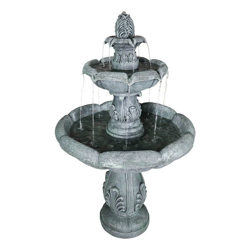 48" H Elegant Outdoor Garden Fountain
