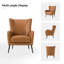 Atalyia 30" W Faux Leather Wingback Armchair with Nailhead Trim-73873594