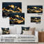 «Gold Minimalist Mountains II», art mural moderne minimaliste en acrylique-228473983