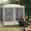 Tente avec abri de jardin avec moustiquaire Outsunny Pop Up-120817820