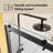 56"-60"W X 76"H Frameless Double Sliding Shower Door With 3/8" Tempered Glass-101033220
