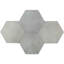 Carreau de porcelaine d'aspect béton hexagonal pour plancher et mur de 10 po (10,76 pieds carrés) Turner-61636724