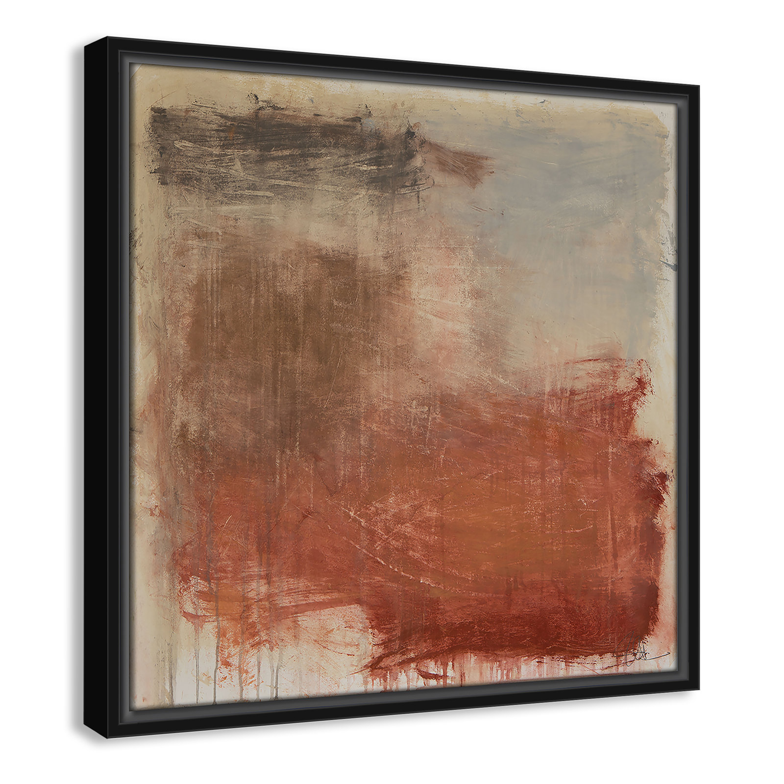 Colin "Autumn Over The Riviera" Print, 17.5" H x 17.5" W, Black
