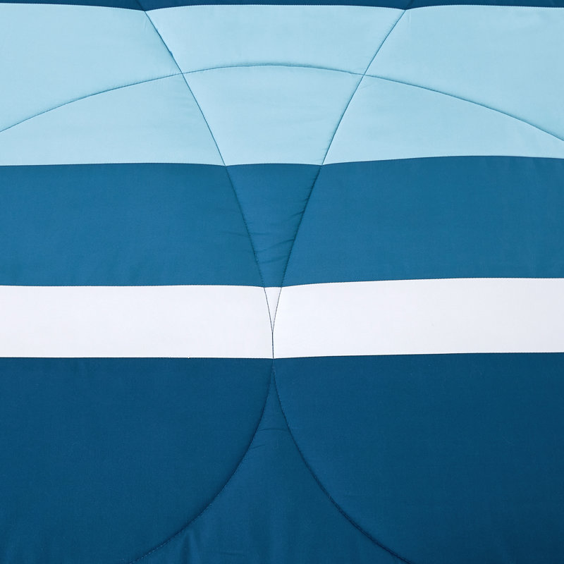 Ensemble d'édredon nautique bleu côtier, Queen Size