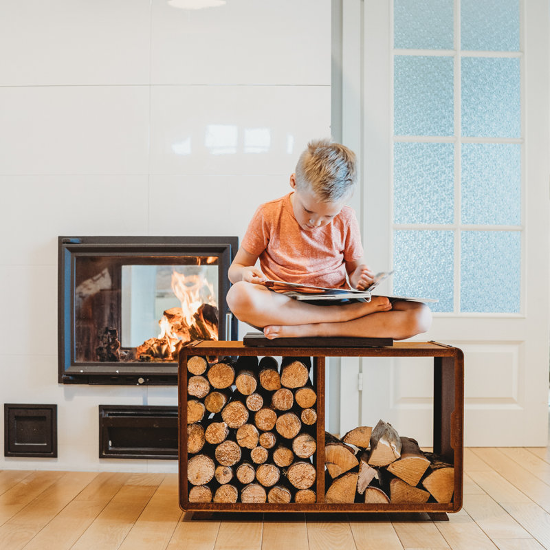 74cm W Metal Log Rack