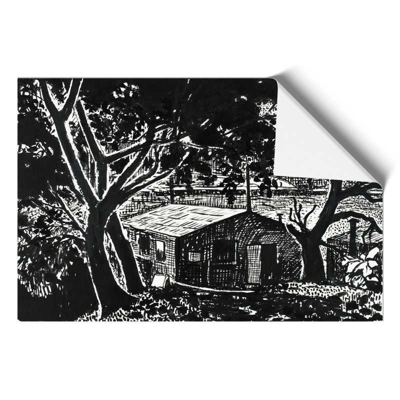 House in the Woods by Henry Lyman Sayen - Frameless Print, 42cm H x 59cm W x 0.1cm D