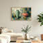 «Green Vase and Rust Pot in Abstract Style», art mural sur toile-623604569