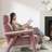 MINIMORE Modern Style 35.4" Width Stella High-Back Fully Upholstered Armchair-2077955726