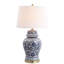 Ensemble de lampes de table bleues et blanches 31 po Mccrady
