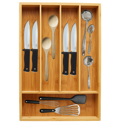 Rangement de tiroir pour ustensiles de cuisine et ustensiles de cuisine H 1,7 po x l 10,2 po x P 14,5 po