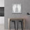 Art mural en verre «Wings 1 On Grey Fl Flip» par James Wiens