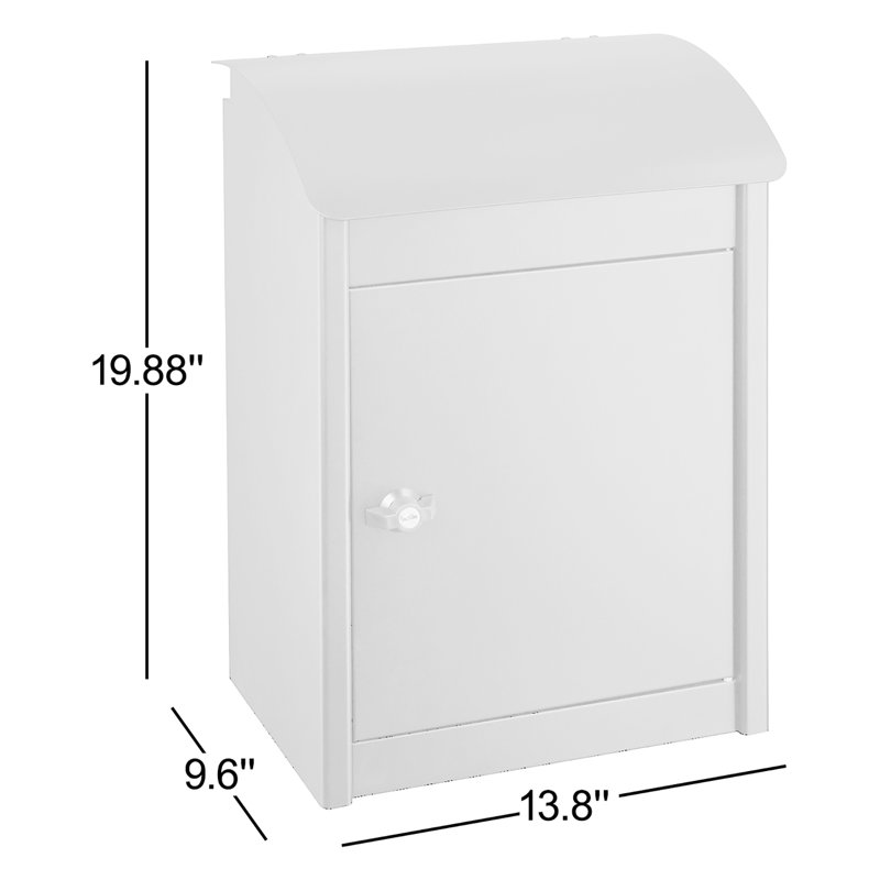 Boîte de dépôt murale en acier galvanisé