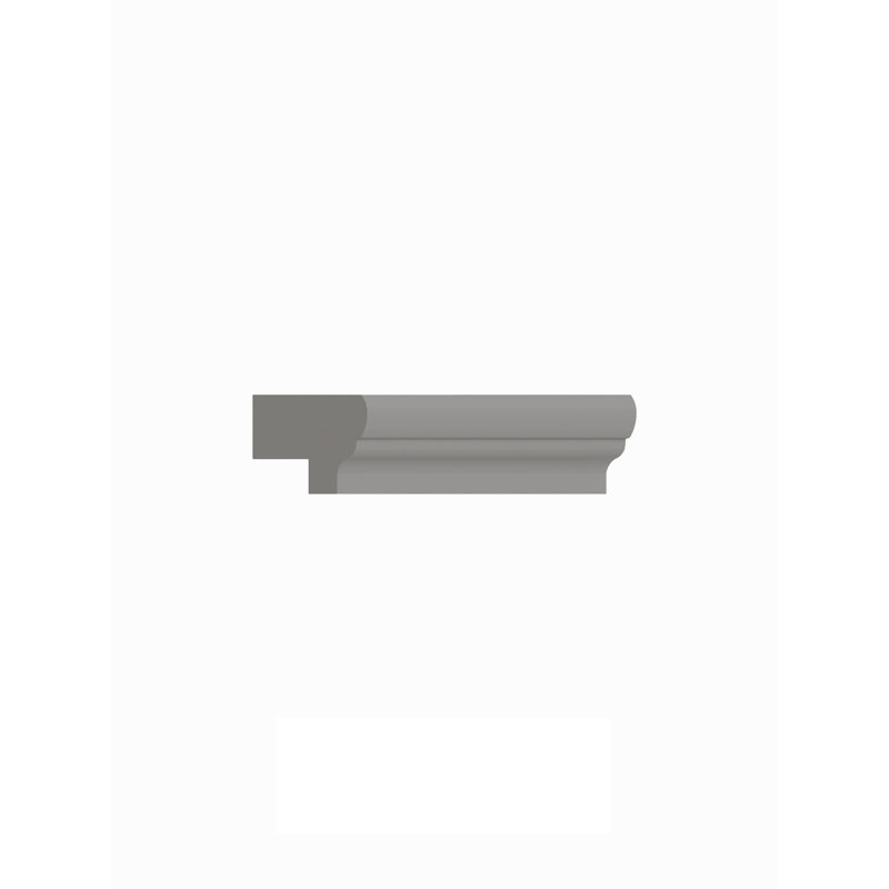 Moulure de rail légère de 96 po, gris pâle, LRM-LG, Light Grey