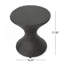 Table d'appoint d'extérieur en osier brun de 16 pouces Hourgla