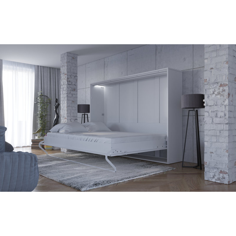 Ayvri EU Double - 140 X 200 Cm Bed, White/White