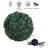  Solar Powered LED Faux Topiary Ball Pair 2 Pre-lit Artificial Boxwood Balls with Rechargeable Battery Outdoor Greenery Decor by Pure Garden