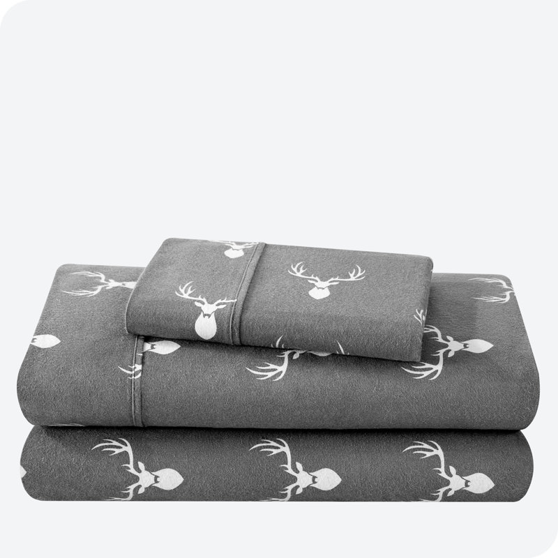 Flannel Sheet Set, Twin Sheet Set + 1 Fitted Sheet + 1 Pillowcase