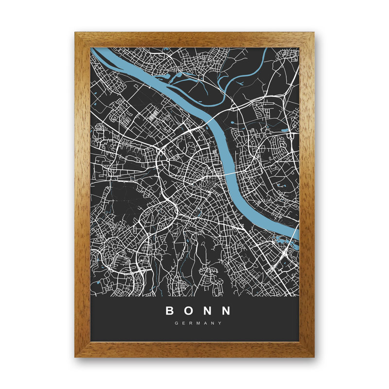 Bonn - Print, Brown Paper, 88cm H x 64cm W x 3cm D