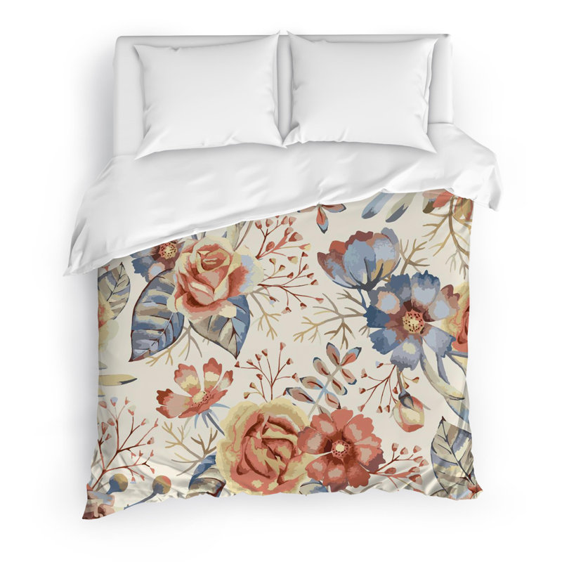 Camila Twill Duvet Cover, Queen Duvet Cover + 2 Pillow Cases