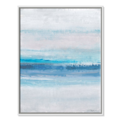 «Coastal Serenity - Floater Frame», reproduction d'art sur toile