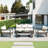 4-Piece Outdoor Sectional Set with sofa and two armchairs-1624587978