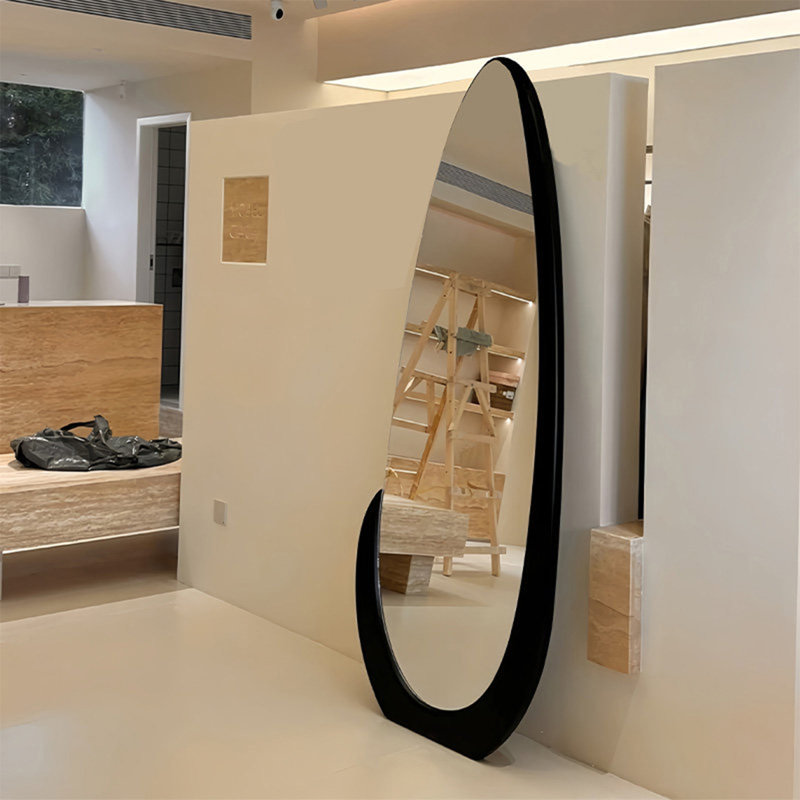 Miroir pleine longueur 86,61 po en verre ultra-transparent du sol au plafond, 86.61" H x 39.37" W x 1.97" D