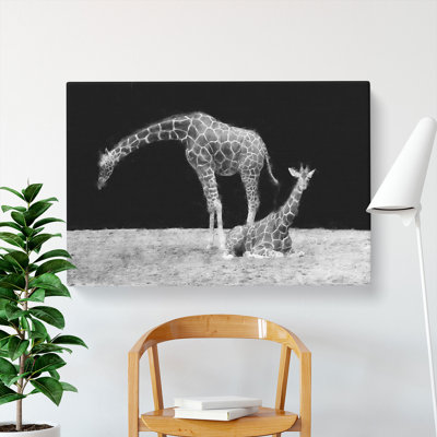 Two Giraffes Vol.3 - Wrapped Canvas