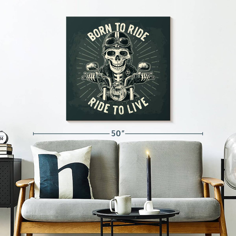 Mehar Born To Ride Poster, 30" H x 30" W