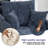 39''W Chenille Swivel  Accent Chair With Compression Ottoman for Living Room with Pillows Back-1592181980-1590413655