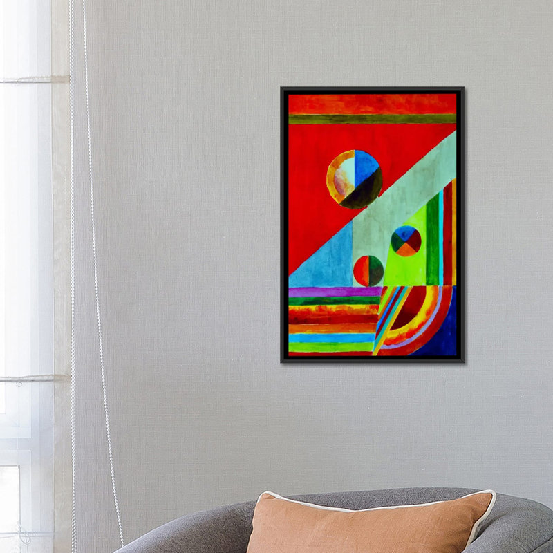 « balance », reproduction d’impression sur toile, H 26 po x l 18 po x P 1,5 po, Toile avec cadre noir, Pas de tapis