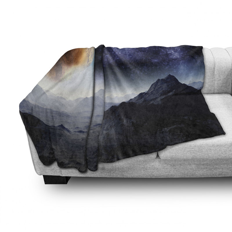 Hand Woven Throw Blanket, 50" W x 60" L