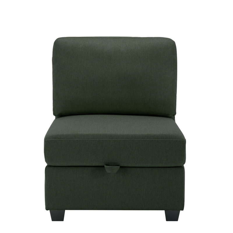 Modern Sofapalmilla Armless Sofa -, Green