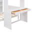 Lit mezzanine blanc avec rangement supplémentaire. Comprend un lit autonome, des tablettes, un bureau et une armoire. Fabrication solide. Pas de sommier tapissier. H 65 po x l 87,6 po x l 78,7 po. Caractéristiques polyvalentes. Fabrication en bois.-1523821796-1523821802