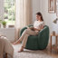 Fauteuil demi-tonneau pivotant rembourré Munehito-986386222