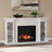 Henstinger Touch Screen Electric Fireplace with Bookcase