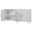 Buffet à 4 lattes ondulées verticales U_Style 63,1 po