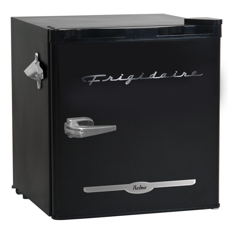 FRIGIDAIRE 1.6 Cu. Ft. Retro Compact Fridge with Chiller and Built-In Bottle Opener