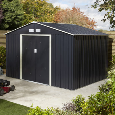 Rowlinson Trentvale Metal Apex Shed with Assembly
