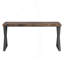 Bureau d'écriture moderne avec pieds en métal en forme de Z, bureau d'ordinateur robuste-129415450