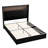 Queen Size Velvet Tufted Soft Bed Frame With USB Port And Night Light,52'' High Headboard With Rivet Decoration, Wing-Back Platform Bed With Headboard Shelf, Black-769682894-769682892